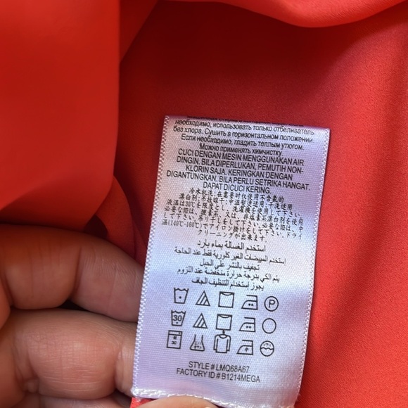 BCBG Maxazria Kate Coral Mini Dress , Size: 12 - Picture 17 of 17